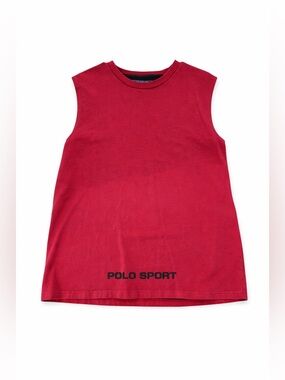VTG 90s Polo Ralph Lauren Sport Tank Top Muscle Shirt Red 90s USA Men's Medium